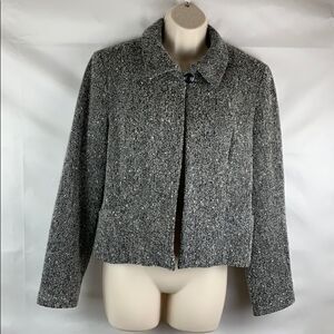 Un Deux Trois gray tweed bolero blazer
